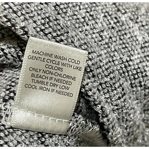 Christopher & Banks Fleece Jacket Black White Buffalo Plaid Size L Large