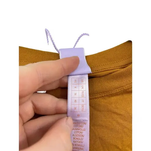 Savagexfenty Savage Fenty Shirt Womens XS Tee Xssential Baby Pocket Crop Orange Short Sleeve