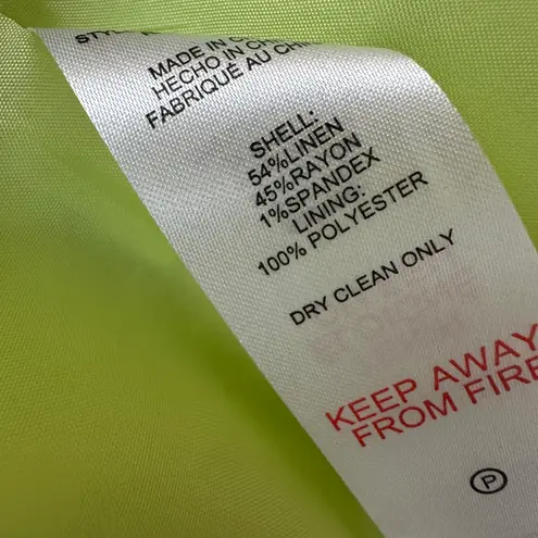 Jason Wu Soft Linen Open Front Blazer Size Small