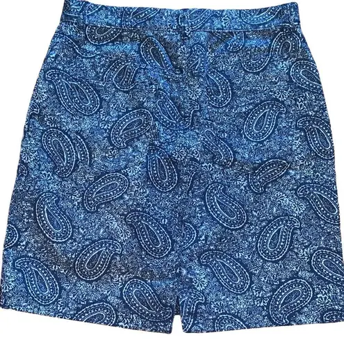 Jones Wear SPORT blue paisley jean skirt 4