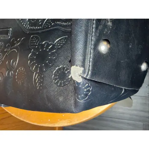 Lounge Fly Black On Black Sugar Skull Bag (6199) Read