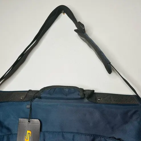 NWT SOLO Navy Expandable 15.6” Laptop Messenger Briefcase Shoulder Bag Blue