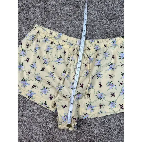 American Eagle vintage y2k  pj loungewear shorts yellow floral cotton S coquette