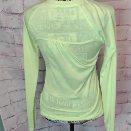 Grey's Anatomy  - neon yellow long sleeve tee size small