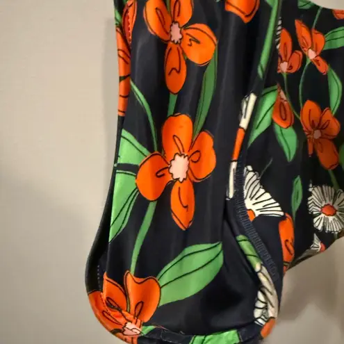 Kate Spade The Little Better Sam Daisy Vines Medium Tote‎ Rich Navy Multicolor J