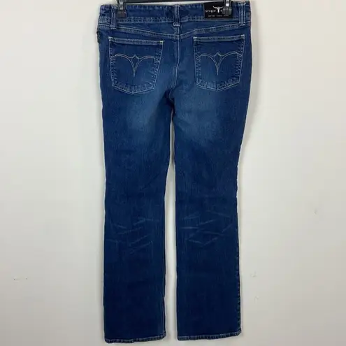 Sergio Valente Designer Denim Low Rise '90s Zipper Only Fly Bootcut Jeans Sz 30 Blue