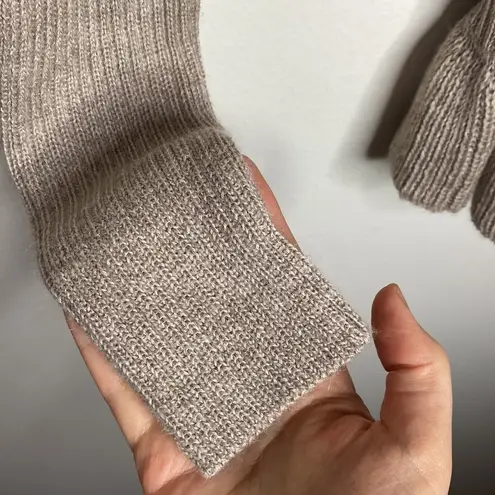 Ulla Johnson Mabel alpaca silk blend ruffled pullover sweater in natural size XS