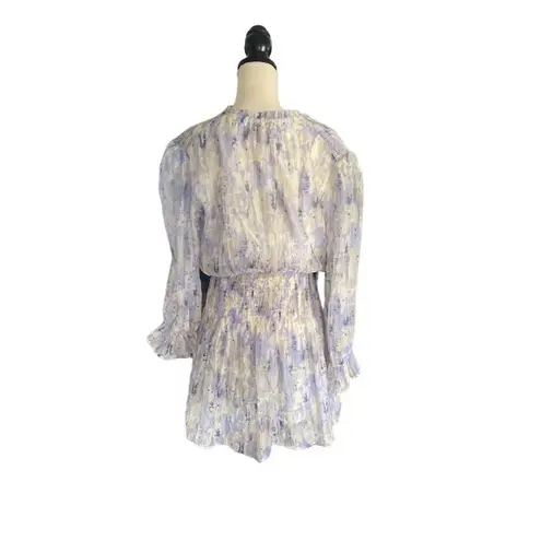 Bishop and Young Women's Boho Botanical Print Mini Dress Size L