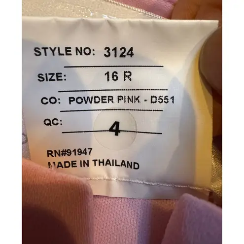 Dessy Collection Vivian Diamond Pink Evening Gown