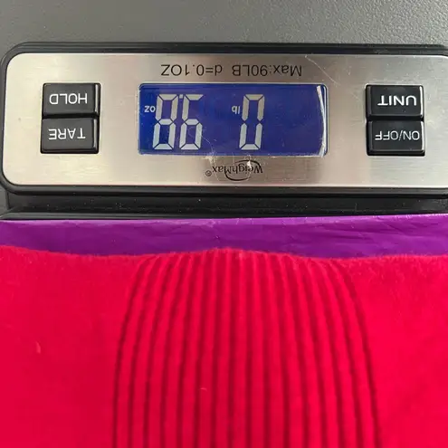 Tribal Mock Neck Pullover Red Long Sleeve Sweater Women's Size Medium