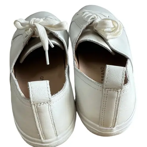 Lucky Brand  Dansbey Leather Lace Up Shoe Sneakers White Size Women's 8 NWOT