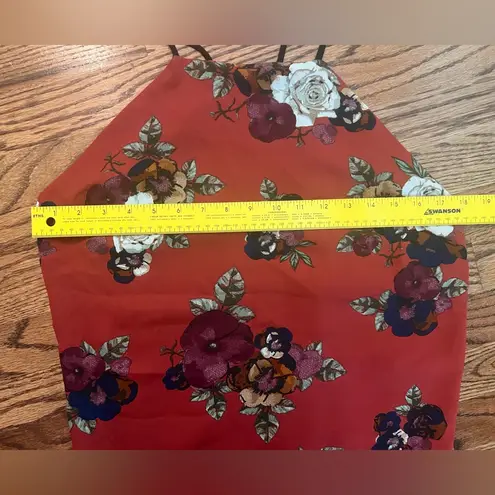 Her Name Says Grace Burgundy Floral Tank Top