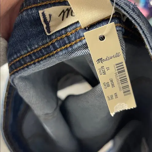 Madewell  WOMENS STRETCH DENIM A LINE JEAN MINI SKIRT 12 NEW WITH TAGS