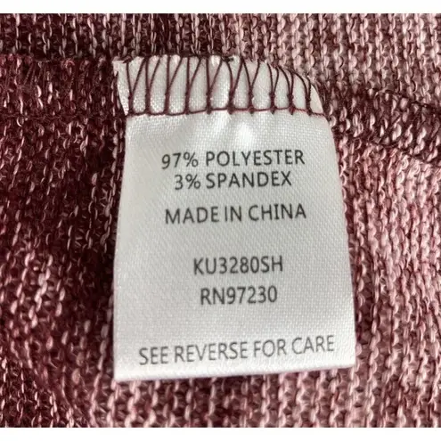 Absolutely Famous New Cardigan Sweater Womens Plus 1X Burgundy Waterfall Knit