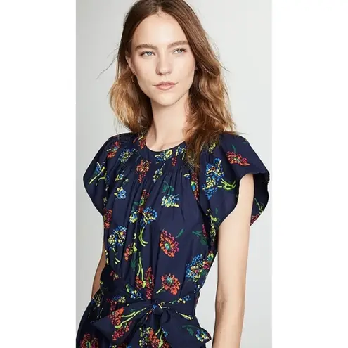 Ulla Johnson Coralie Wide Leg Jumpsuit in Midnight Floral Print