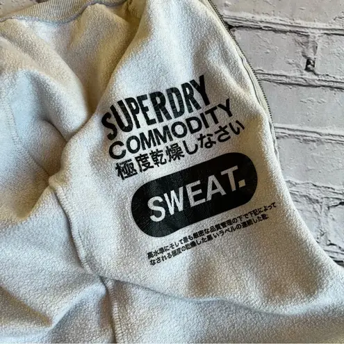 Superdry Full Zip Sweatshirt Medium Gray World Map Womens Unisex Globe Travel