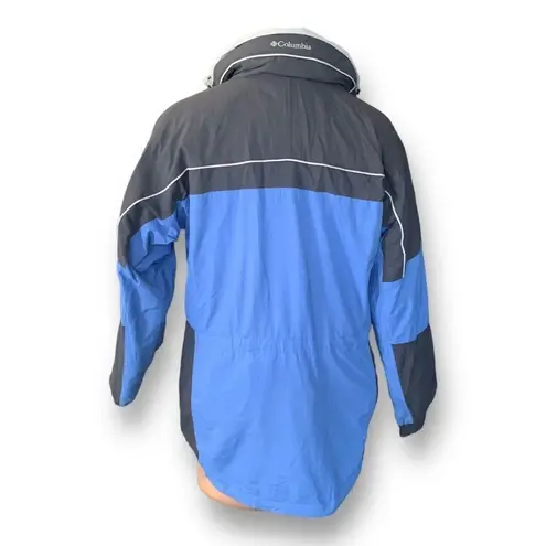 Columbia  Bugaboo Fleece Interchange Jacket Blue Black Zip Front Outdoors Medium