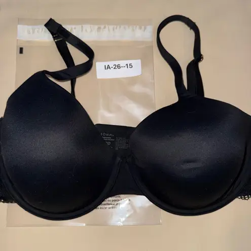 Soma Embracable Enchanting Lace Demi Bra Black 36DD Underwire Adjustable Straps - Image 7