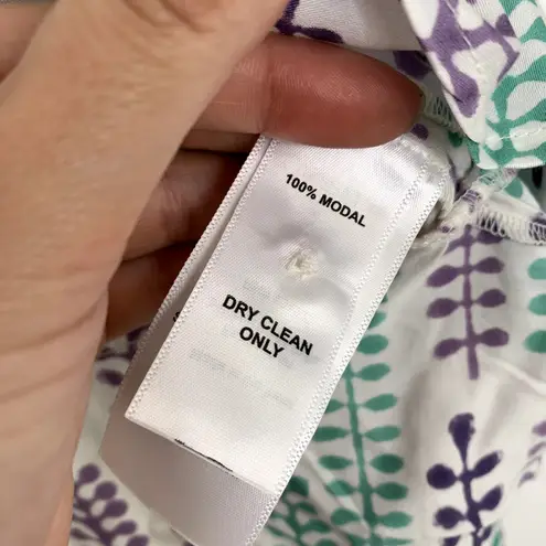 India Collection Emerson Fry Longsleeve Front Tie Ruffle Top Womens Small White