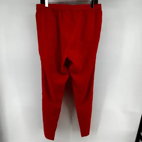 Zadig & Voltaire Paula Band Pants Trousers Tuxedo Stripe Pockets Red 42 XL NWT