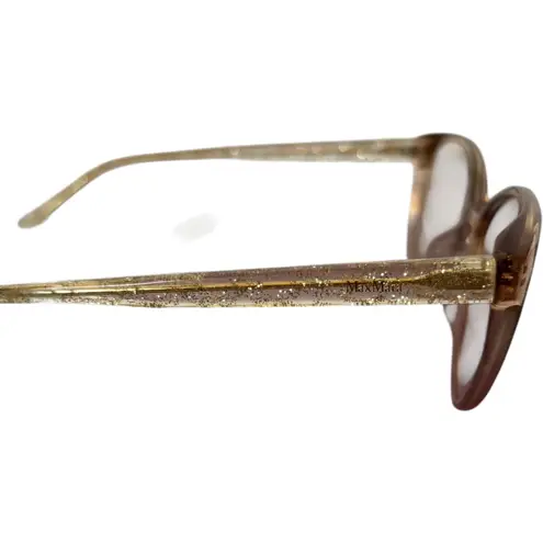 Max Mara Cat Eye Eyeglasses Gold Glitter Frames MM 1380/F FWM 145 Designer