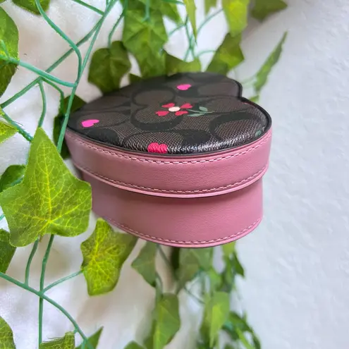 Coach Heart Trinket Box In Signature Canvas With Heart Petal Print  c7752 - Image 6