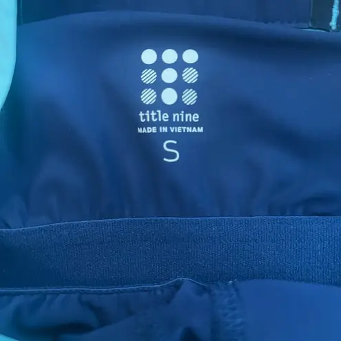 Title Nine Twisted Sister Blue Teal Racerback Sleeveless Built-In Bra Dress - Sm