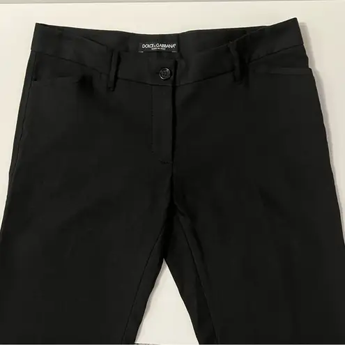 Dolce & Gabbana Pants Trousers Straight Wide Leg Linen Stretch