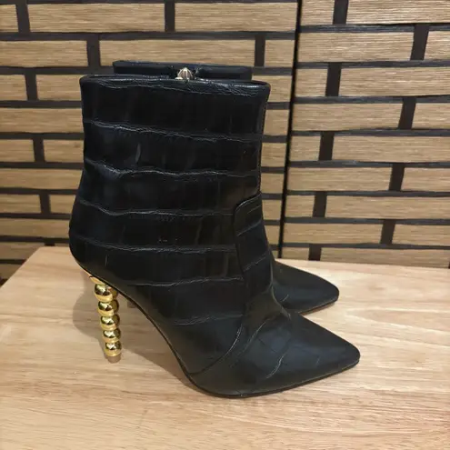 Lemon Drop By Privileged Black Pointed Toe Boots Size‎ 5.5 - Image 2