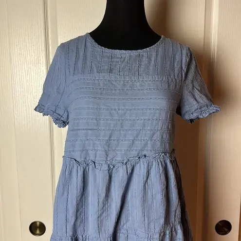 Cotton On  LIGHT BLUE BASIC CLASSIC TIERED SUN DRESS