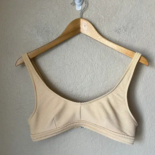 Zulu & zephyr yellow cream signature skimpy ribbed high waisted swim suit Size M - Image 5