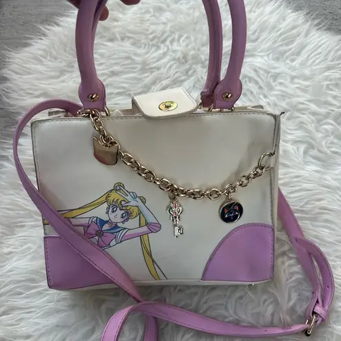 Boxlunch Sailor Moon Pink and White Handbag - Image 2
