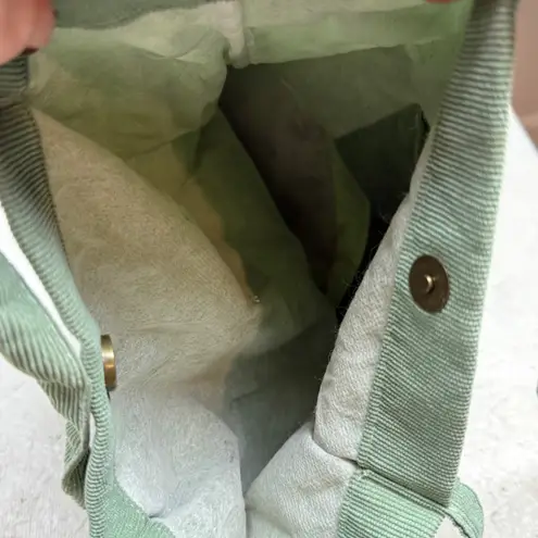 Sage Green Corduroy Tote Bag "You Need This One" Casual Everyday Shoulder Bag