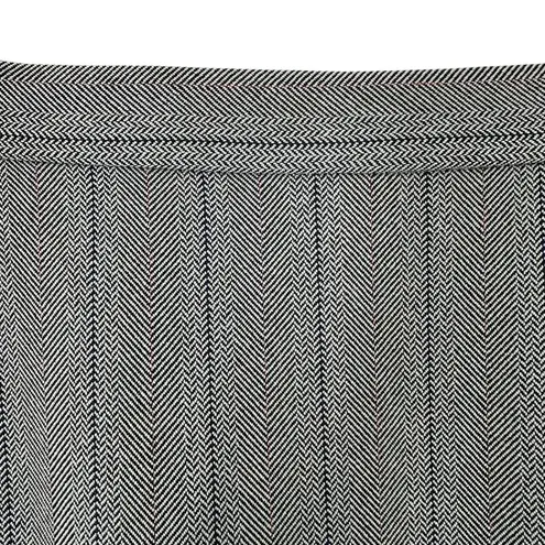 Stanley Blacker Woman Gray Herringbone Pleated Hem Skirt Size 16W Career Office