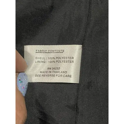 Gallery Black Trench Coat - EUC - Size 10. 200