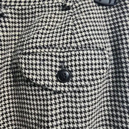 Montaldo's Houndstooth Pattern High Waist Pleated Trousers Black White sixe Size 26