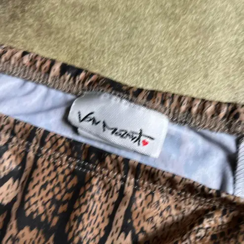 American Vintage Snake Print Ultra Mini Skirt