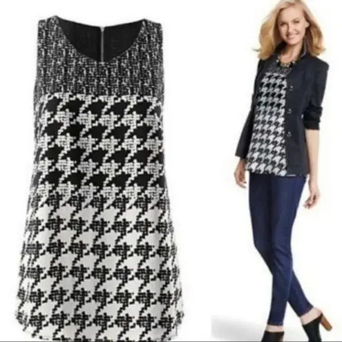 CAbi  Style 3090 Broken Check Sleeveless Top
