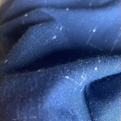 Rebecca Taylor Wool Blend Navy Cross Hatch Dress