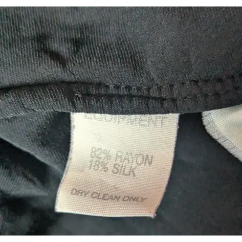 Equipment Black Velvet Blouse Silk Medium Goth Glam Academia