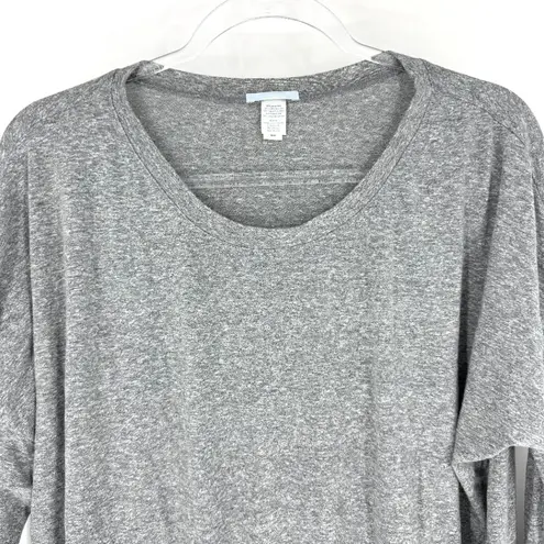 Eberjay Eberjey Cozy Loungwear Top with Drawstrings Grey and Cream Size Medium