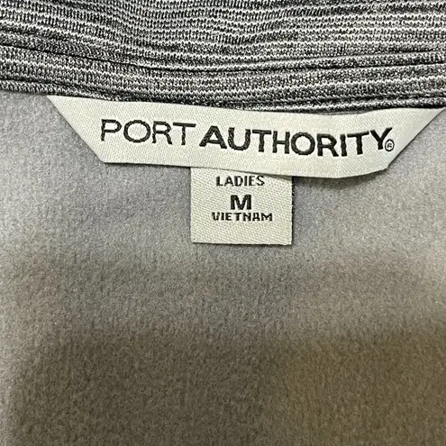 Port Authority Women's Full Zip Jacket Marled Gray Embroidered Size M Medium