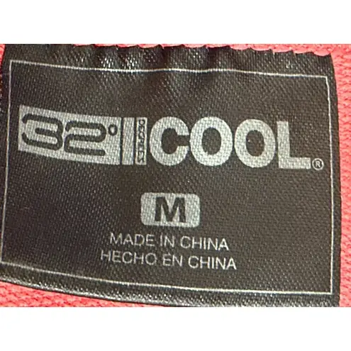 32 Degrees Heat 32 Degrees Cool Salmon Pink Short Sleeve Casual Dress Medium Stretch Pockets Soft