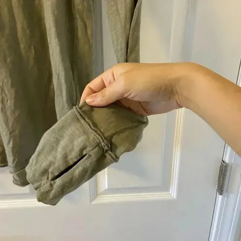 Free People We The Free Arden Tee Olive Green Size S