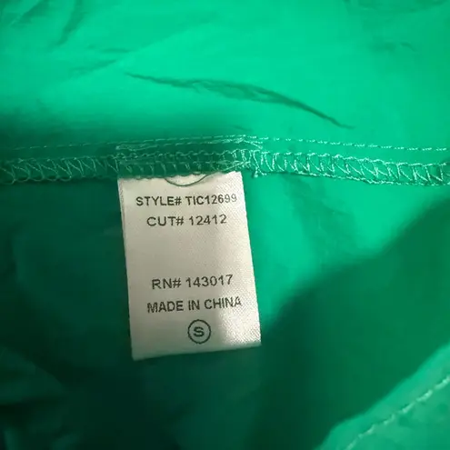 Ces Femme Green Ruffled Blouse