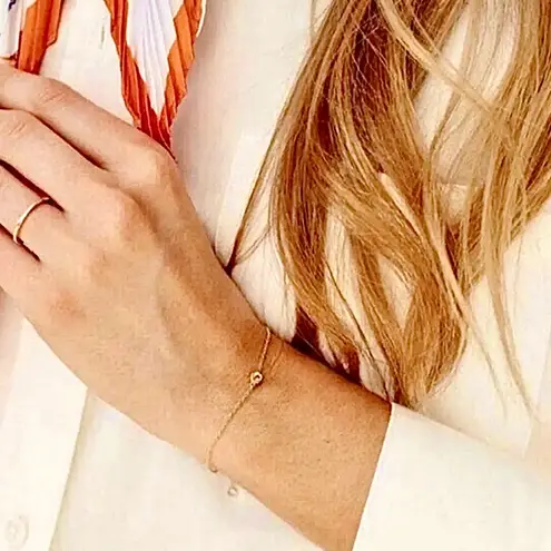 Marrin Costello | 14K Plated Gold & Genuine White Topaz Stone | NWT