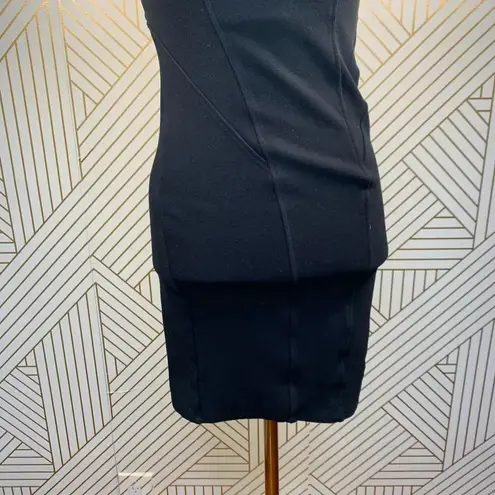 Helmut Lang Gala Knit Black Cutout Dress LBD