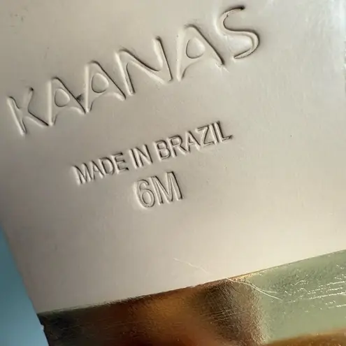 Kaanas campos thong sandals tan cream braided raffia beach coastal 6