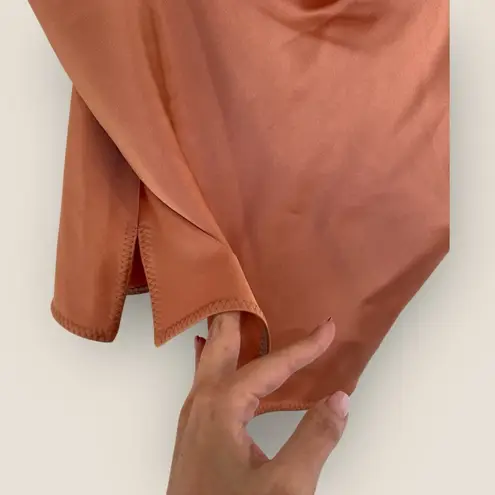 Nanushka | Johar Satin Cowl Neck Camisole | Size S Orange