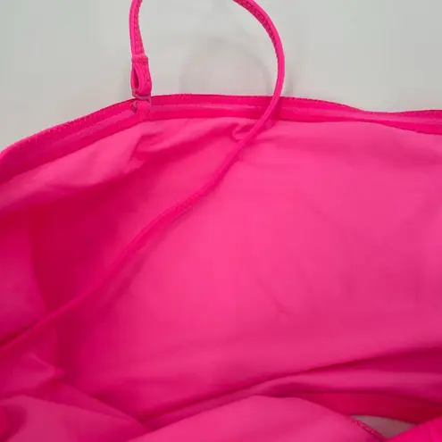 Solid & Striped Swimsuit SZ Large Cameron Cutout One Piece NWT Crinkle Rib Pink